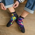 thumbnail image 3 of Naloa Neon Pop Art Pitbull Ankle Socks for Women Non Slip Socks No Show Socks Classic Low Cut Casual Socks Casual Socks, 3 of 7