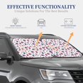 thumbnail image 4 of Honeii Happy Columbus Day Print Foldable Car Sun Shade for Windshield, 2-Piece UV Protection Shade, Protects Car Interior, Ideal for Cars, Trucks, SUVs-Large, 4 of 6