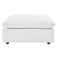 thumbnail image 2 of Modway Commix Down Filled Overstuffed Vegan Leather Ottoman in White, 2 of 7