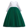 thumbnail image 3 of URMAGIC 3-13T Girl Long Sleeve Embroidery Princess Pageant Dresses Kids Prom Ball Gown Dresses, 3 of 9