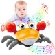 thumbnail image 1 of Crawling Crab Baby Toy,Tummy Time Baby Toys Will Automatically Avoid Obstacles,Guiding Baby to Crawl,Crawling Toys with Music and LED Light,for Boys Girls Infant Toys, 1 of 5