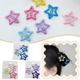 thumbnail image 3 of Colorful Star Hair Clips for Girls - Cute Barrette for Stylish Hairstyles, Y2K Fashion Style, 3 of 9