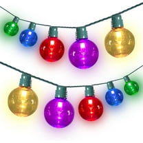 Lantern String Lights with Clear Glass Bulb Bistro Light Connectable Waterproof Moroccan Lights for Home Backyard Party