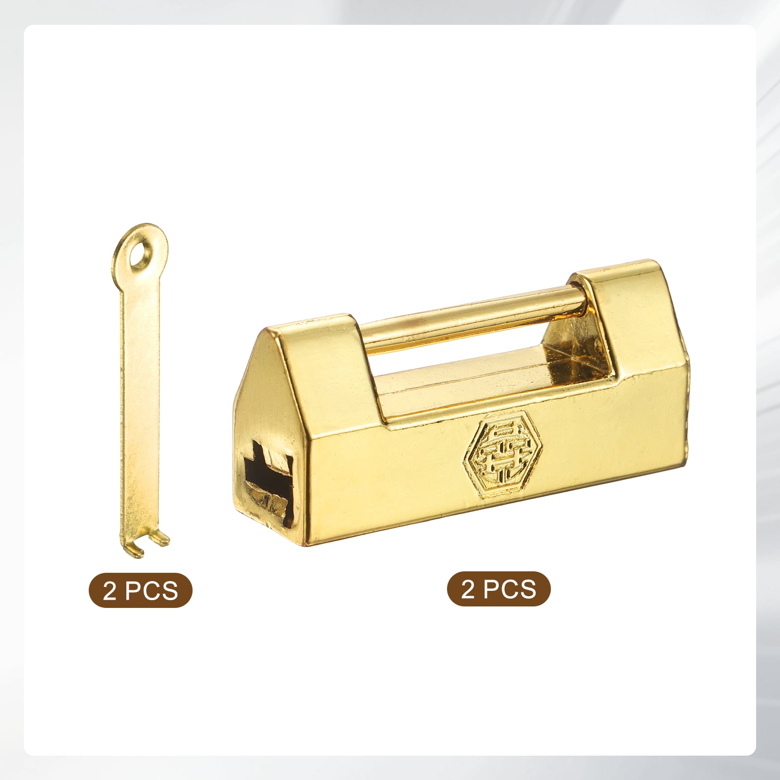 Uxcell Vintage Decorative Horizontal Padlock, (1.73