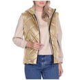 thumbnail image 5 of Tranfacy Manteaux d'Hiver pour Femmes, Vestes Sans Manches Chaudes à Fermeture Éclair avec Col Rabattu en Cuir Grande Taille, 5 of 5