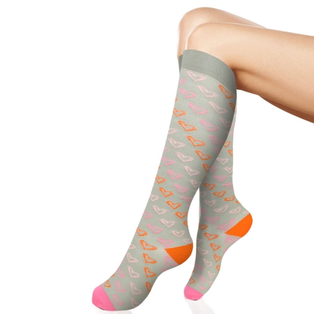 Bas Orange Chaussettes de Compression pour Femmes Chaussettes de Compression pour Chaussettes pour Femmes Hommes Circulation