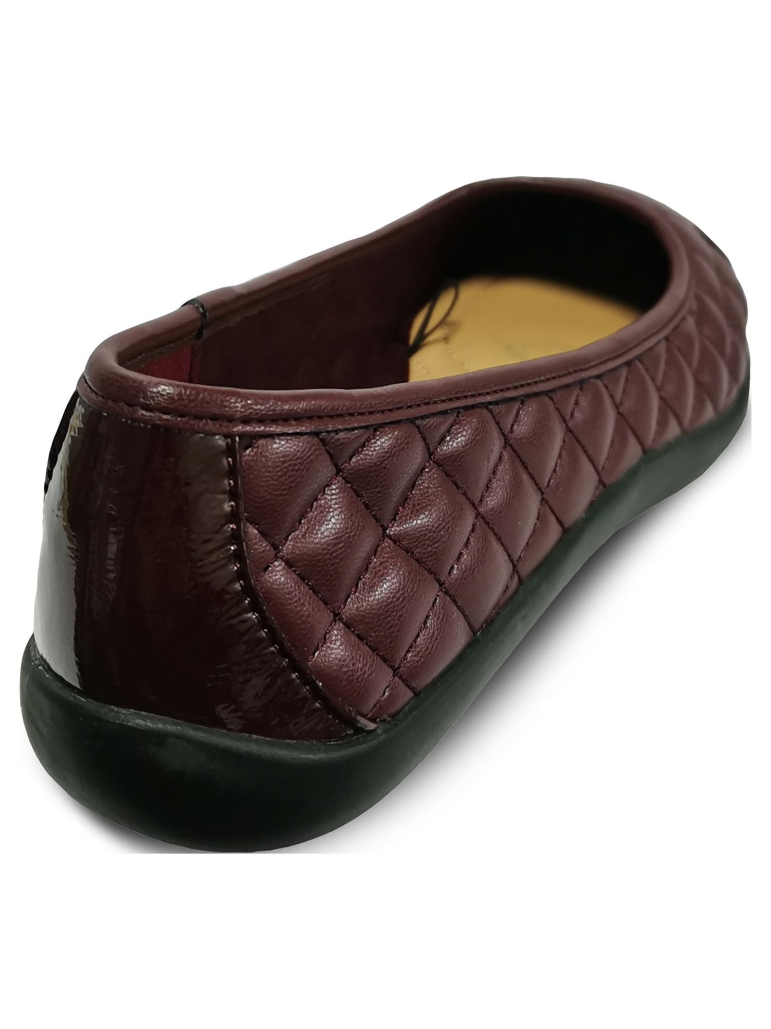 Time and tru deals women's flat quilted shoe
