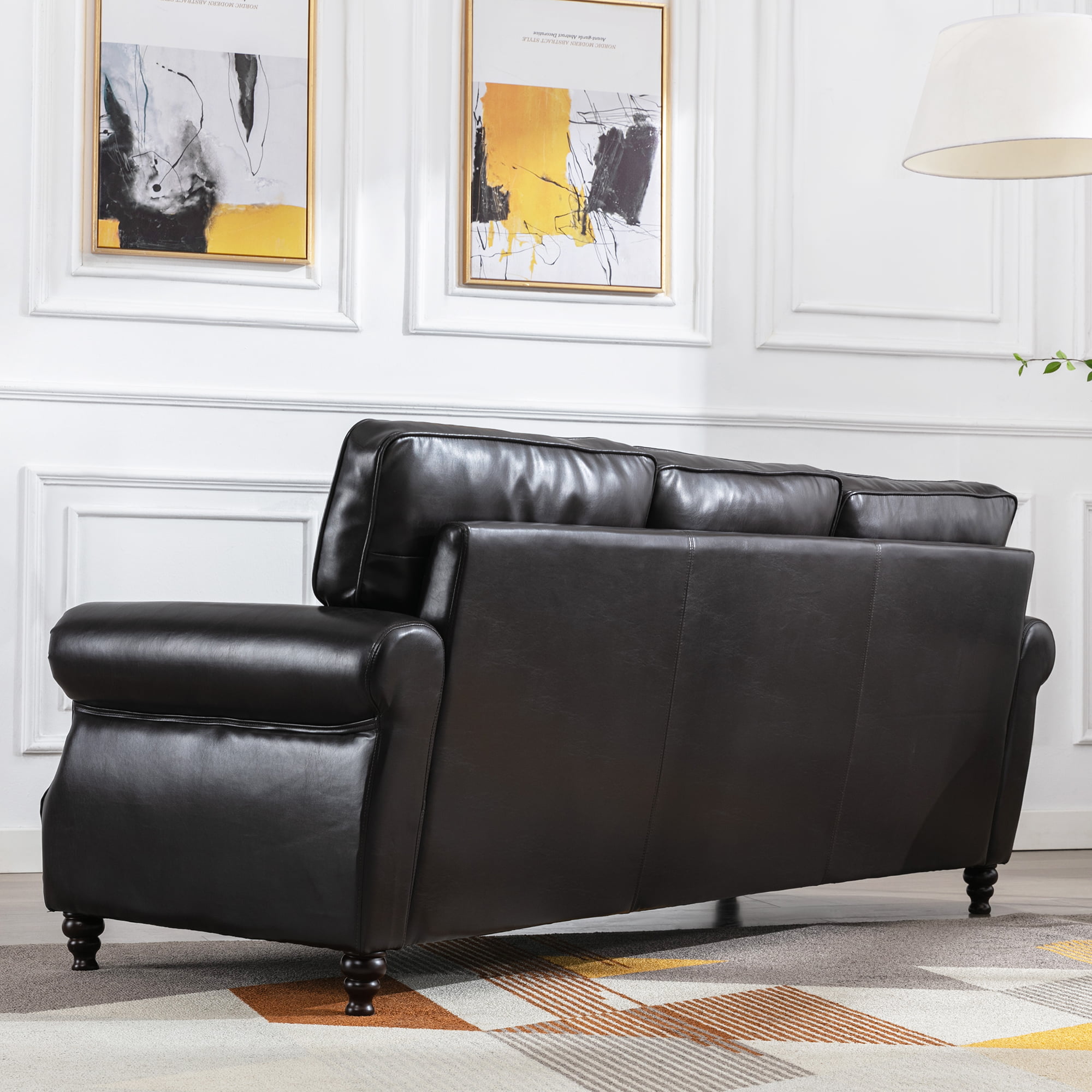 Dreamsir 80 Faux Leather Sofa Couch
