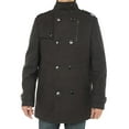 thumbnail image 2 of Mens Charcoal Gray Coat Luciano Natazzi Stylish Topcoat, 2 of 5
