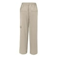 thumbnail image 6 of Breezora Women's Lightweight Utility Trousers with Multiple Pockets Comfortable Elastic Waist for Outdoor Activities XXL Size Beige, 6 of 9