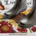 thumbnail image 4 of Sunflower Gray Check Door Mat&nbsp;Indoor Outdoor Entrance, Non Slip Rug for Kitchen Bathroom Entryway Rug, Farmhouse Flowers Butterfly Washable Doormat Floor Mat for Office Home Decor 24x36 Inch, 4 of 8