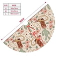 thumbnail image 3 of Cauagu 30" Christmas Tree Skirt Floral Cowboy Boots Pattern Christmas Tree Decorations Tree Mat for Xmas Decorations Occasion Holiday Home Decor -30", 3 of 7