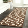 thumbnail image 3 of SAFAVIEH Cambridge Karen Geometric Wool Area Rug, Dark Brown/Ivory, 6' x 9', 3 of 9