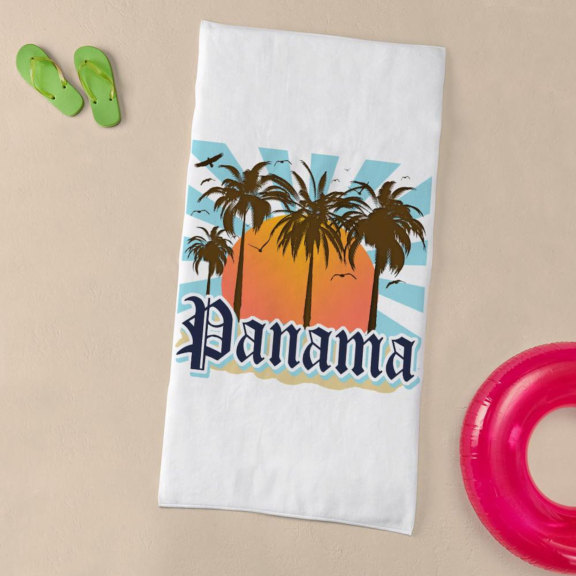 CafePress - Panama - Large Beach Towel, Soft 30"x60" Towel with Unique Design