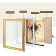 thumbnail image 2 of 8x10 Picture Frame Set of 6, Antique Gold Photo Frame 6 Pack for Wall Mount or Tabletop, 2 of 8