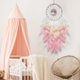 thumbnail image 5 of Árbol de la vida atrapasueños decoración de pared de plumas rosadas con piedra de cristal natural curativo perfecto hecho a mano decoración del hogar y decoración del dormitorio Feliz Sencillez, 5 of 5
