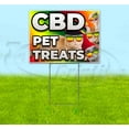 thumbnail image 1 of Cbd Pet Treats (18" x 24") Yard Sign, Includes Metal Step Stake, 1 of 6