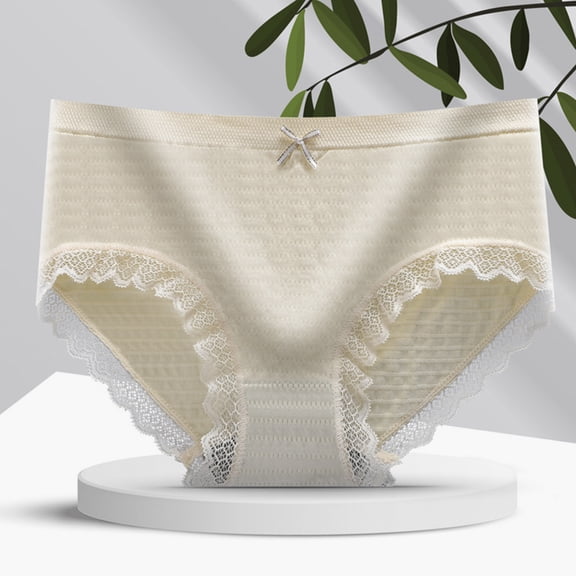 IDEANATEGRATE Breathable Underpants for Women 4Pcs One Size Fits Most