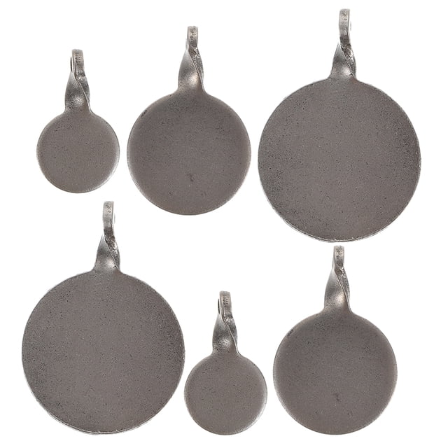 WRITWAA 6Ud Objetivos De Inoxidable Para Entrenamiento Con Colgante Color Gris Oscuro Duraderos