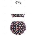 thumbnail image 3 of Talla grande Tallas de impresión de labios Strap Subfire Bikini Swimwear Rosegal  Vestidos casuales de talla grande, 3 of 5