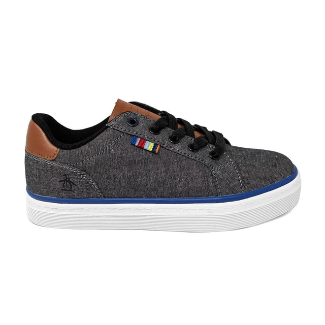 Tenis Daxon Style Child Color Gris con Azul Talla 18 Original Penguin OB100362S9C