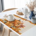 thumbnail image 2 of Orange Pumpkins Fall Thanksgiving Placemats Set of 8, Vintage Fallen Leaves Table Mats Washable Heat-Insulation Non-Slip Place Mats for Kitchen Dinner Table Indoor Outdoor Decor,13x19 Inch, 2 of 9