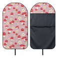thumbnail image 6 of Uourmeti Front Seat Cover Towel Machine Washable Microfiber, Compatible with Van Truck Seat, for Cars Trucks SUVs, Red Mushroom Daisy, 6 of 7