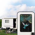 thumbnail image 2 of POLERO RV Door Window Shade Cover Boho Mandala Hummingbird Blackout RV Door Window Shades Camper Sunshade Privacy Protection Travel Trailer Motorhome Sun Shade Accessories, 26 x 17.3 inches, 2 of 7