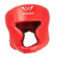 thumbnail image 2 of Almencla Casque de Boxe Absorption d'Impact Protection de Tête pour Karaté Rouge Petit, 2 of 8
