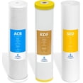 thumbnail image 1 of Incorporated FLTWH2045CKS1 3 Filter KDF Whole House Water Filtration Set , White, 1 of 5