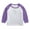 Purple, variant on Boys Girls Color Block Long Sleeve Round Neck T-Shirt Casual Top for Kids Winter Comfort Shirt Boys T-Shirt