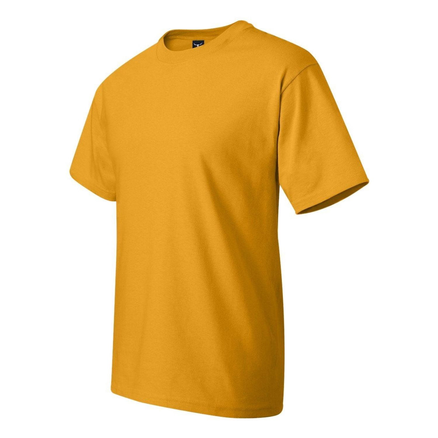 Hanes Beefy-T Unisex Short Sleeve T-Shirt Gold L