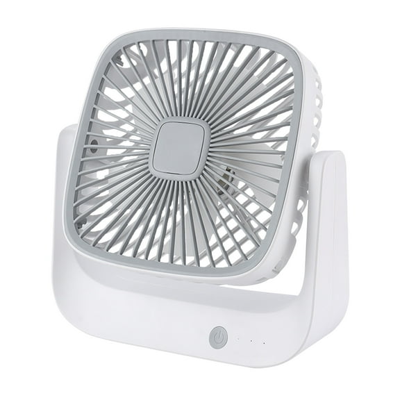 Latrodar USB Charging Silent Desktop Portable Large Wind Fan Elaborately Made White 9.2x3.4 Inch Home Gadgets