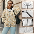 thumbnail image 6 of FOR U DESIGNS Thanksgiving Zipper Hoodies for Women Oversized Pumpkin Sweatshirt Cardigan Size XS Long Sleeve Down-Shoulder Collar Hoodie for Women Hooded Sportswear, 6 of 7
