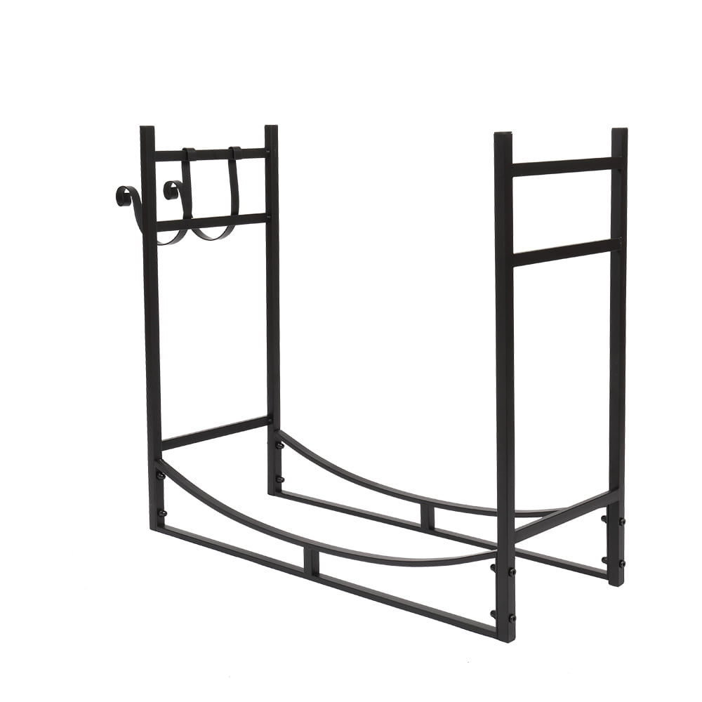 Lowestbest 36" Firewood Log Storage Rack Accessory and Tools for Indoor/Outdoor Fire Pit, Heavy-Duty Steel Outdoor Log Holder Lowestbest 36" Firewood Log Storage Rack Accessory and Tools for Indoor/Outdoor Fire Pit, Heavy-Duty Steel Outdoor Log Holder