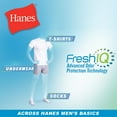 thumbnail image 5 of Men's FreshIQ Comfort Flex Waistband White Briefs, 7 Pack, 5 of 5