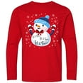 thumbnail image 3 of Inktastic Holiday Snowman Long Sleeve Youth T-Shirt, 3 of 5