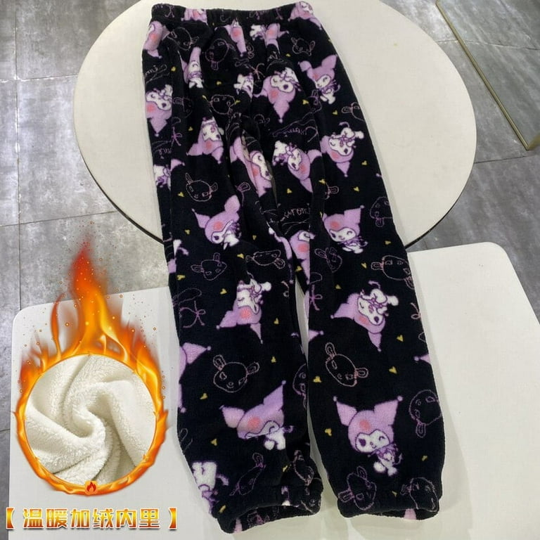 Hello Kitty Pajama Pants Y2k Fairy Sanrio Flannel Autumn Warm