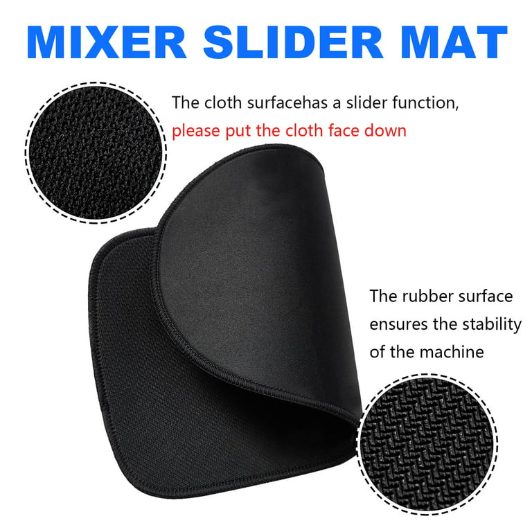 Mixer Sliding Mat Rubber Flexible Countertop Appliance 33x20cm
