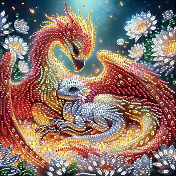 Firebird Dinosaur Diamond Art Painting Kit