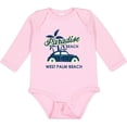 thumbnail image 3 of Inktastic Paradise Beach in West Palm Beach with Palm Trees and Car Boys or Girls Long Sleeve Baby Bodysuit, 3 of 5