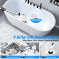 thumbnail image 5 of Electric Spin Scrubber Cordless, Jinyi 9-in-1 Power Cleaning Brush with Adjustable Long Handle, 2-Speed Waterproof Shower Scrubber for Bathroom Tub, Tile & Floor, 5 of 7