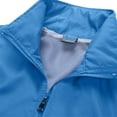 thumbnail image 4 of Ecqkame Men's Athletic Jacket Lightweight Casual Zip Up Mesh Lined Sweatspants Spring Fall Long Sleeve Golf Coat with Pockets Sky Blue XXXL, 4 of 4