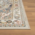 thumbnail image 5 of 8' Ivory Abstract Runner Rug, 5 of 10