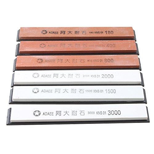 AGPtEK 6 Whetstone Sharpening Stone for Kitchen Knife Sharpener System by