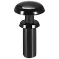 thumbnail image 1 of Uxcell 0.12'' x 0.26'' Remache de clip de empuje sujetador de panel de circuito PCB de nailon negro 200 piezas, 1 of 3
