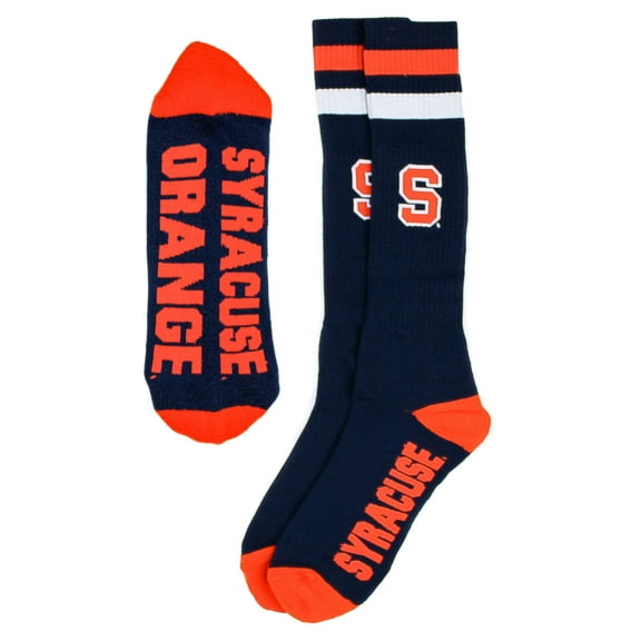 Syracuse Orange Blue Tube Sock - Donegal Bay - Unisex - One Size - Knee-High