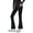 Black, variant on Women Yoga Pants Flared Pants Womens Sports Tight Trousers Elastic Bell Bottom High Waist Flare Leggings Wide Straight Leg Pants
