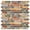 Multicolor, variant on DEWOO Thick Kitchen Peel and Stick Tile Backsplash, Stick on Wall Tiles, 12"x12" Self Adhesive Sticky 3D Wall Marble Tiles Bathroom (10-Sheet，Light Blue)