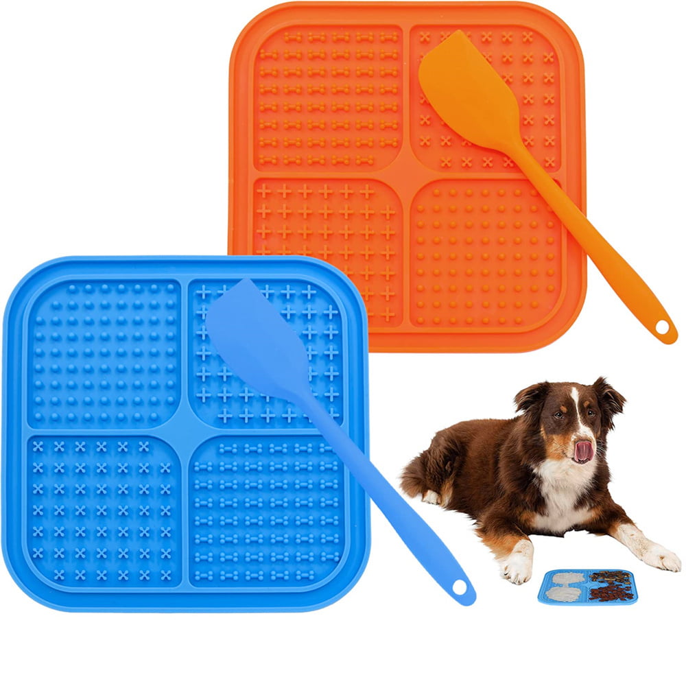 Lick Mat for Dogs Crate Training Aids for Puppies to Digestion Hard Chew  Proof Puppy Pads Dog Lick Mat Coniengk Dog Toys Licking Pad Mat Relieve